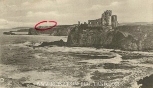 Seacliff - postcard of Tantallon posted 1906